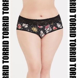 Torrid - Black Celestial Wide Lace Cheeky Panty